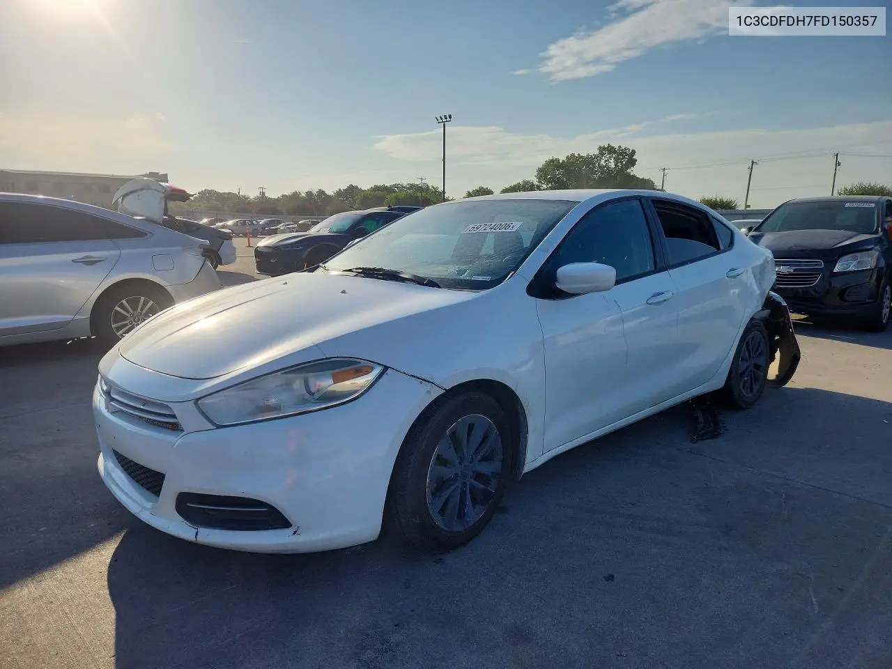 2015 Dodge Dart Se Aero VIN: 1C3CDFDH7FD150357 Lot: 59724006