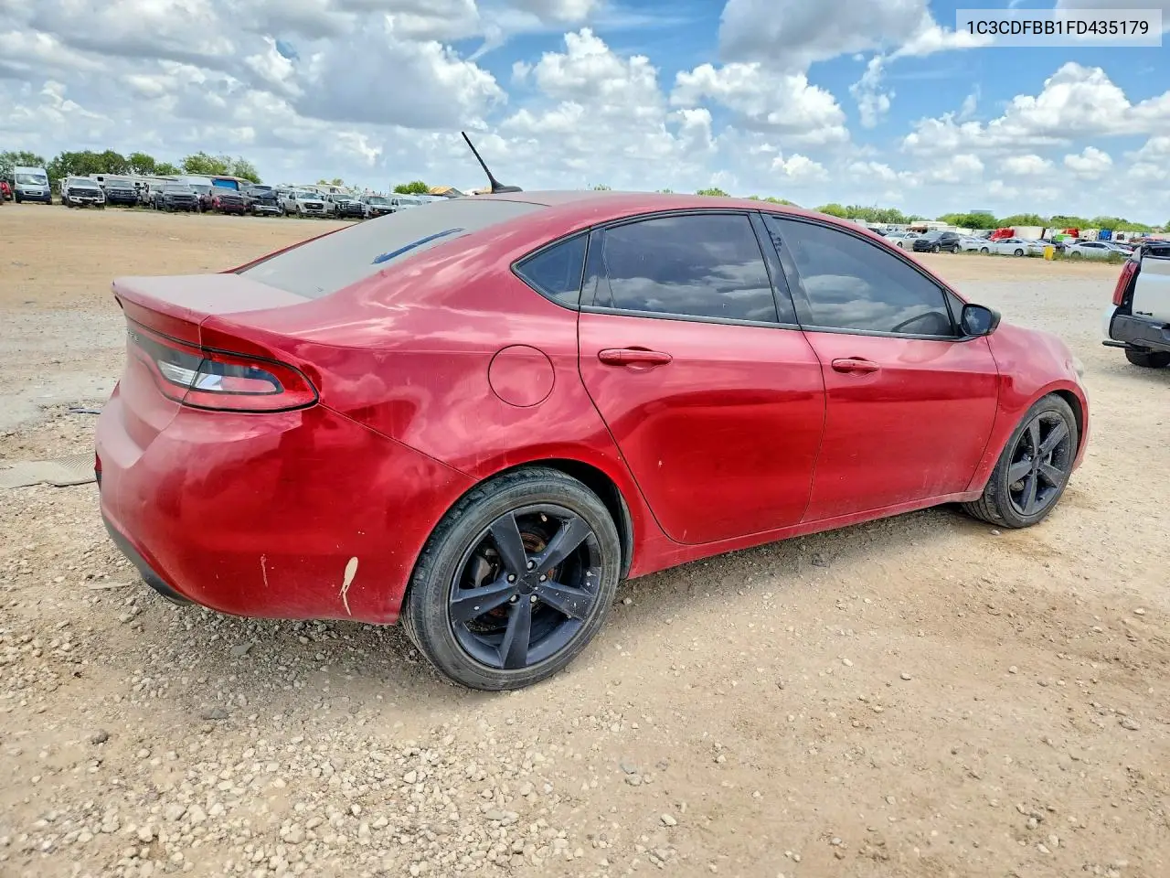 2015 Dodge Dart Sxt VIN: 1C3CDFBB1FD435179 Lot: 60304996