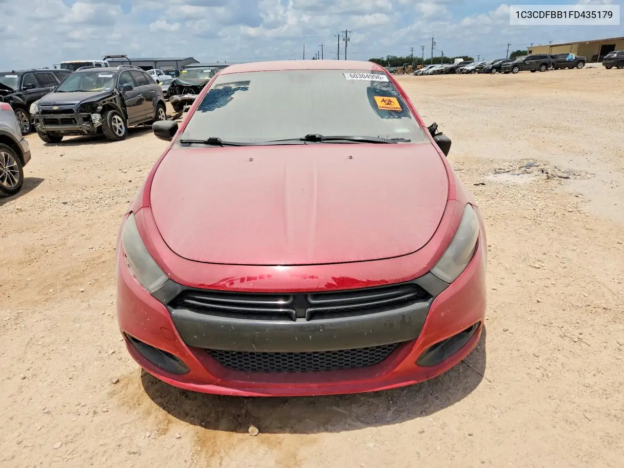 2015 Dodge Dart Sxt VIN: 1C3CDFBB1FD435179 Lot: 60304996