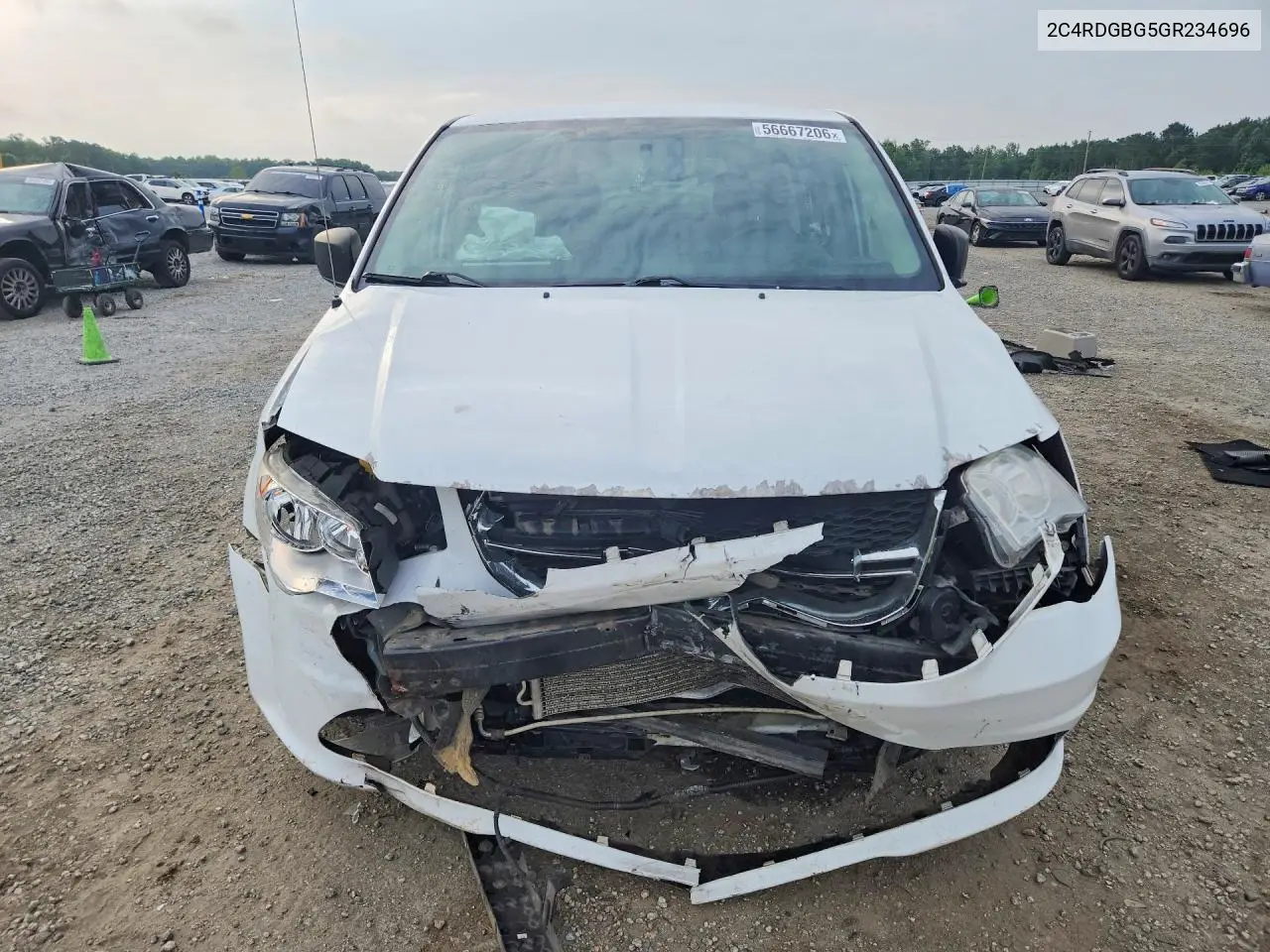 2016 Dodge Grand Caravan Se VIN: 2C4RDGBG5GR234696 Lot: 56667206