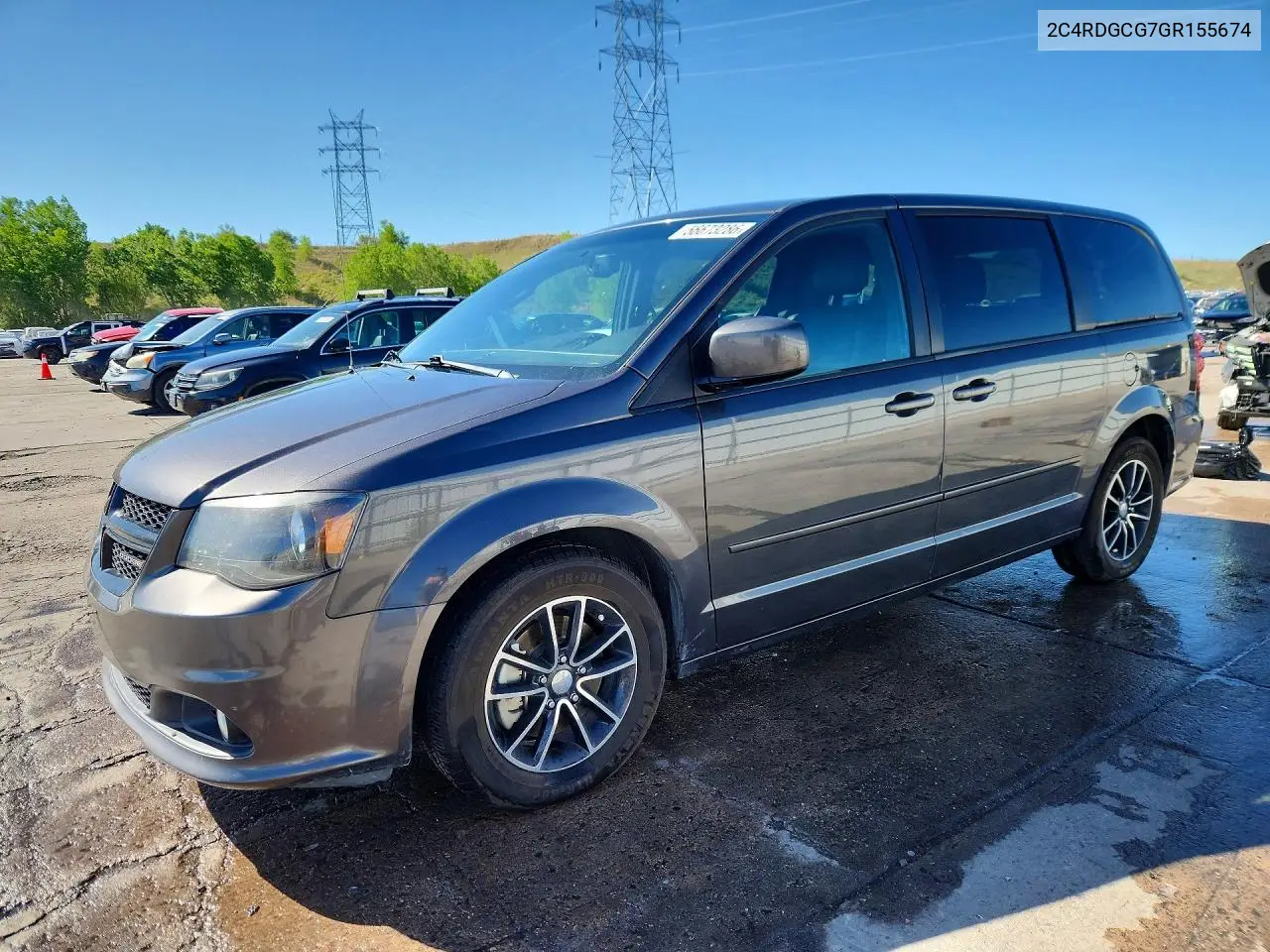 2016 Dodge Grand Caravan Sxt VIN: 2C4RDGCG7GR155674 Lot: 56673286