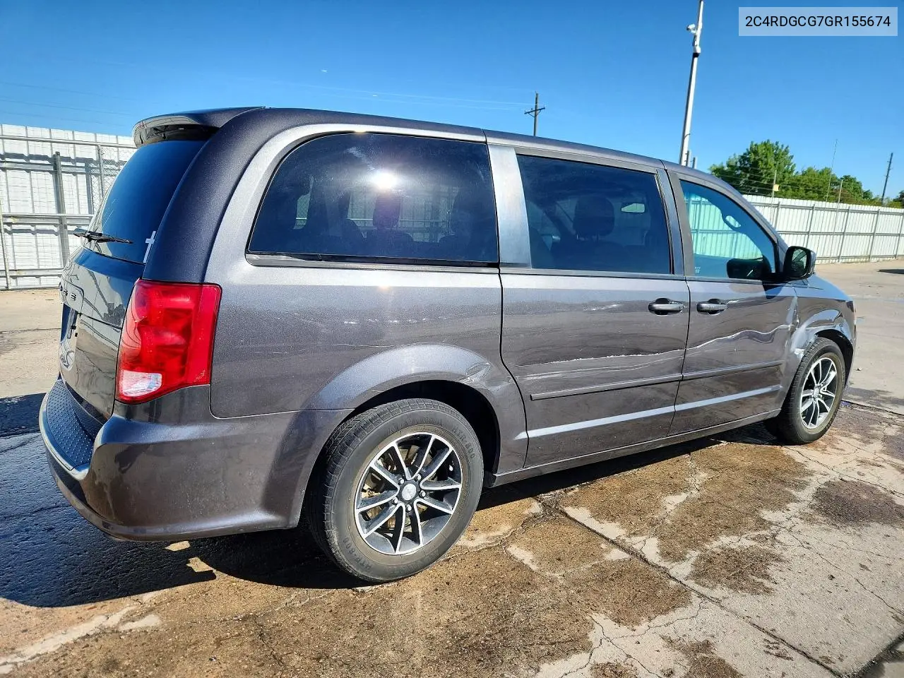 2016 Dodge Grand Caravan Sxt VIN: 2C4RDGCG7GR155674 Lot: 56673286