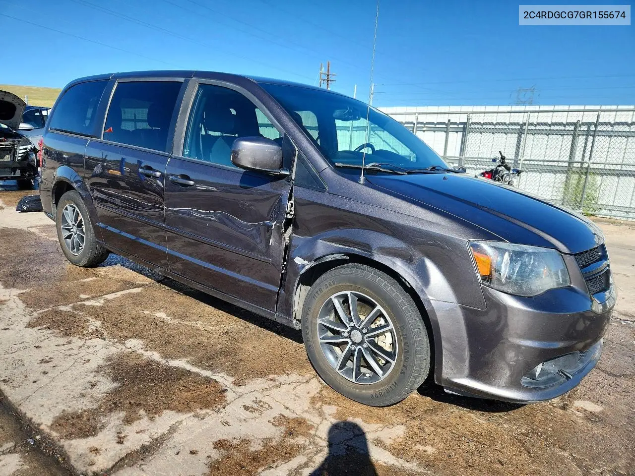 2016 Dodge Grand Caravan Sxt VIN: 2C4RDGCG7GR155674 Lot: 56673286