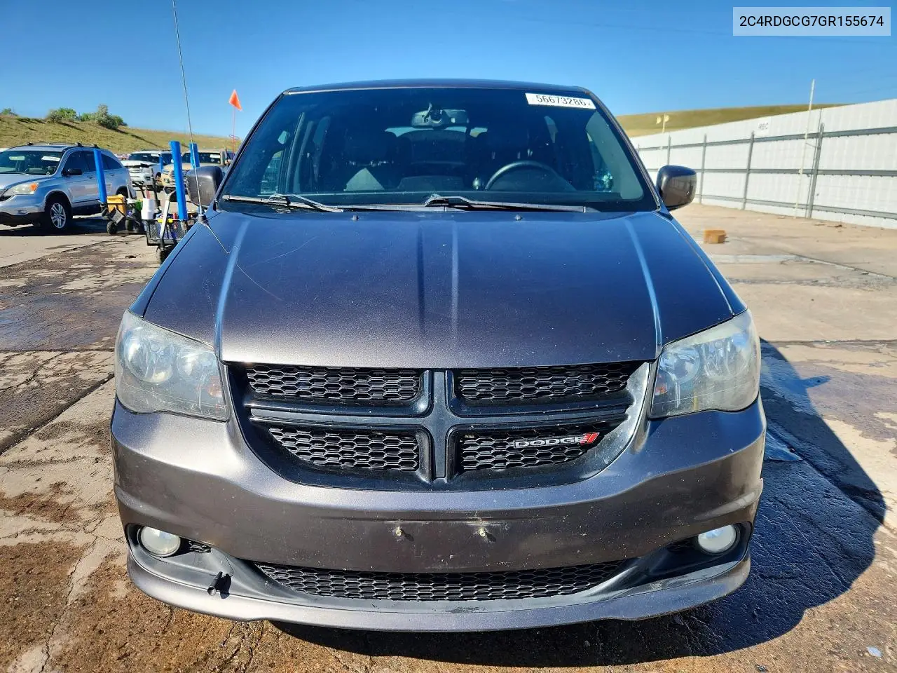 2016 Dodge Grand Caravan Sxt VIN: 2C4RDGCG7GR155674 Lot: 56673286