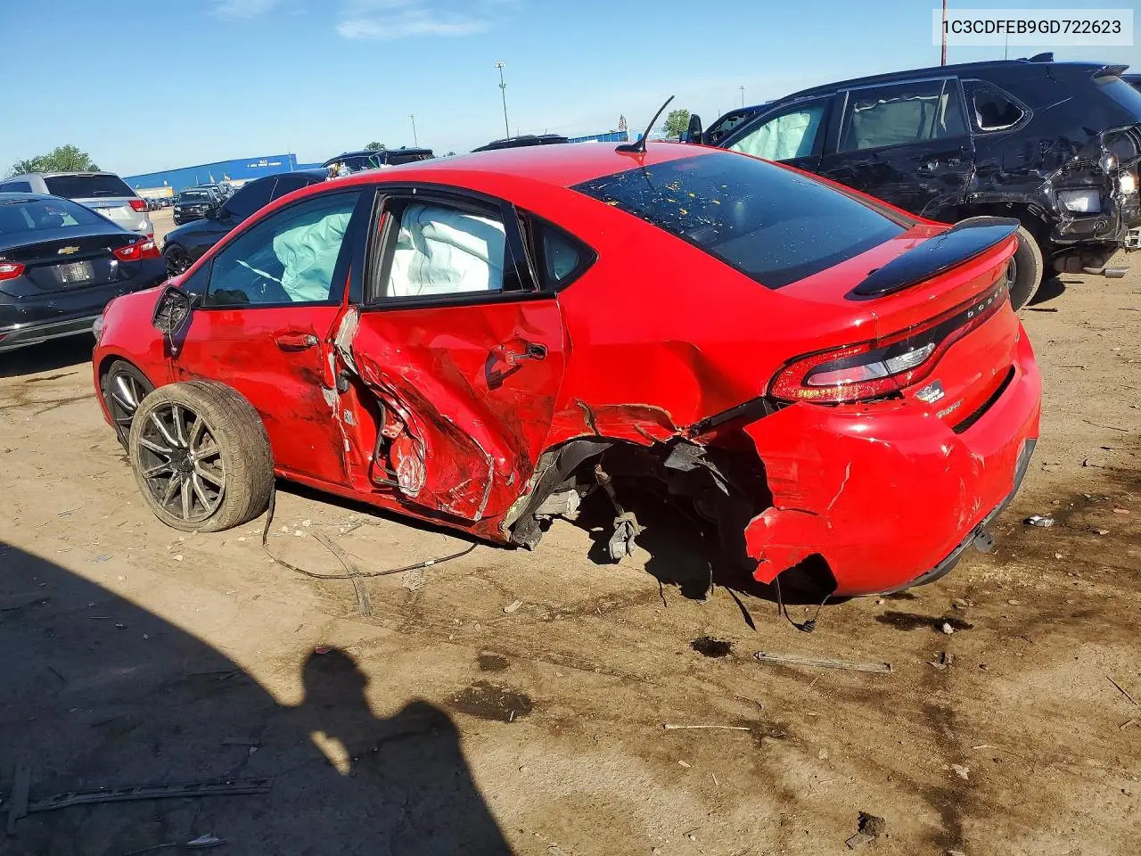 2016 Dodge Dart Gt VIN: 1C3CDFEB9GD722623 Lot: 58150166