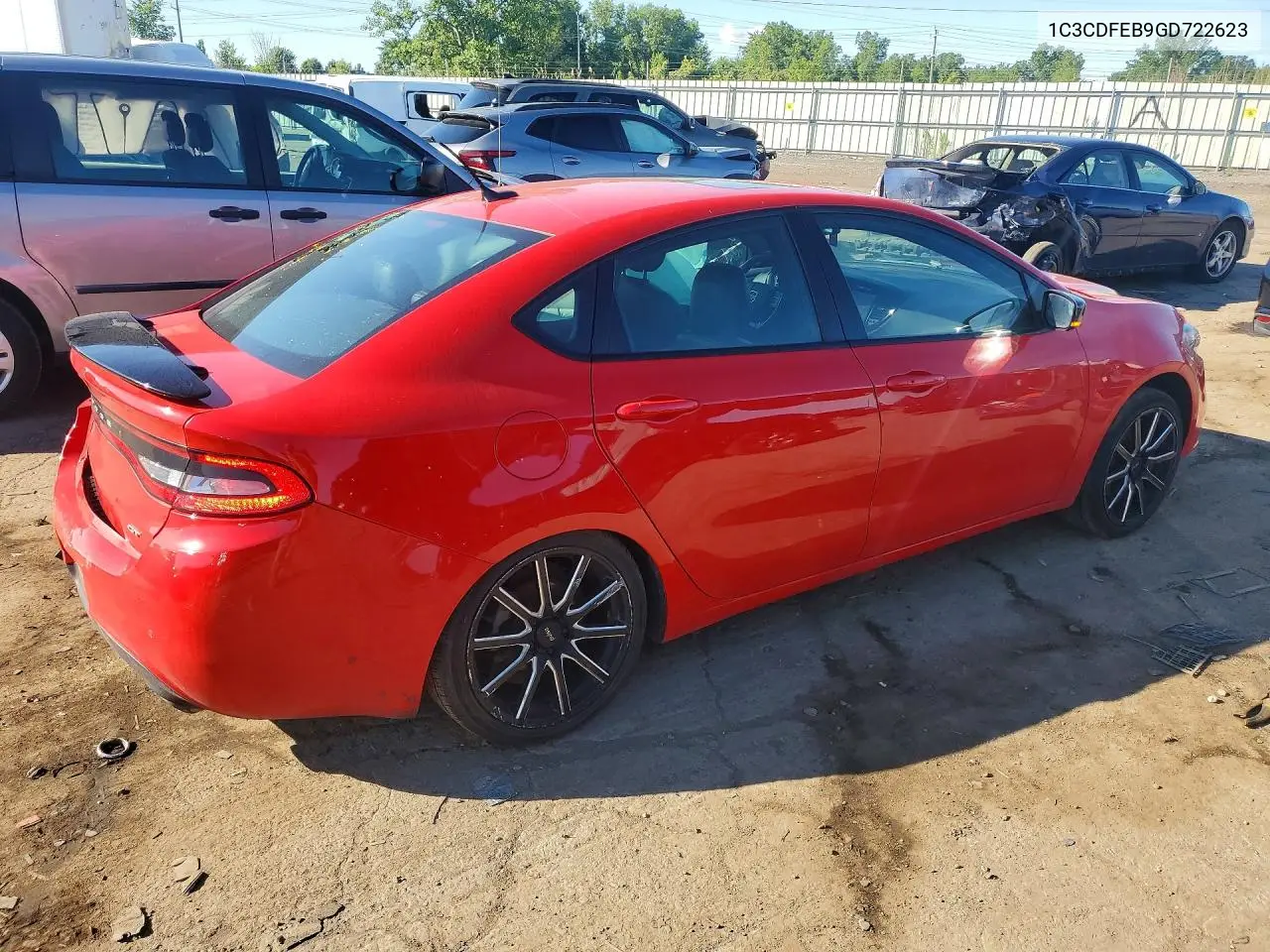 2016 Dodge Dart Gt VIN: 1C3CDFEB9GD722623 Lot: 58150166