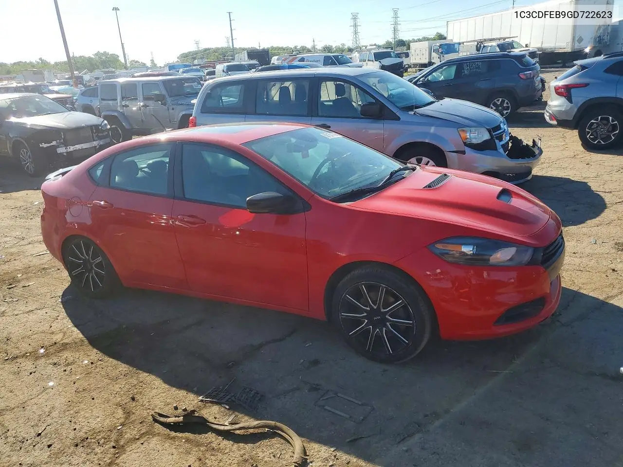 2016 Dodge Dart Gt VIN: 1C3CDFEB9GD722623 Lot: 58150166