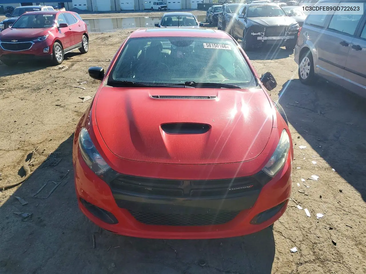 2016 Dodge Dart Gt VIN: 1C3CDFEB9GD722623 Lot: 58150166