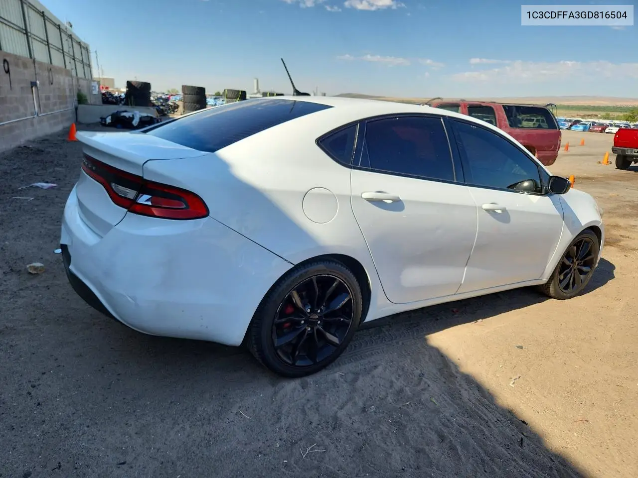 2016 Dodge Dart Sxt Sport VIN: 1C3CDFFA3GD816504 Lot: 58784936