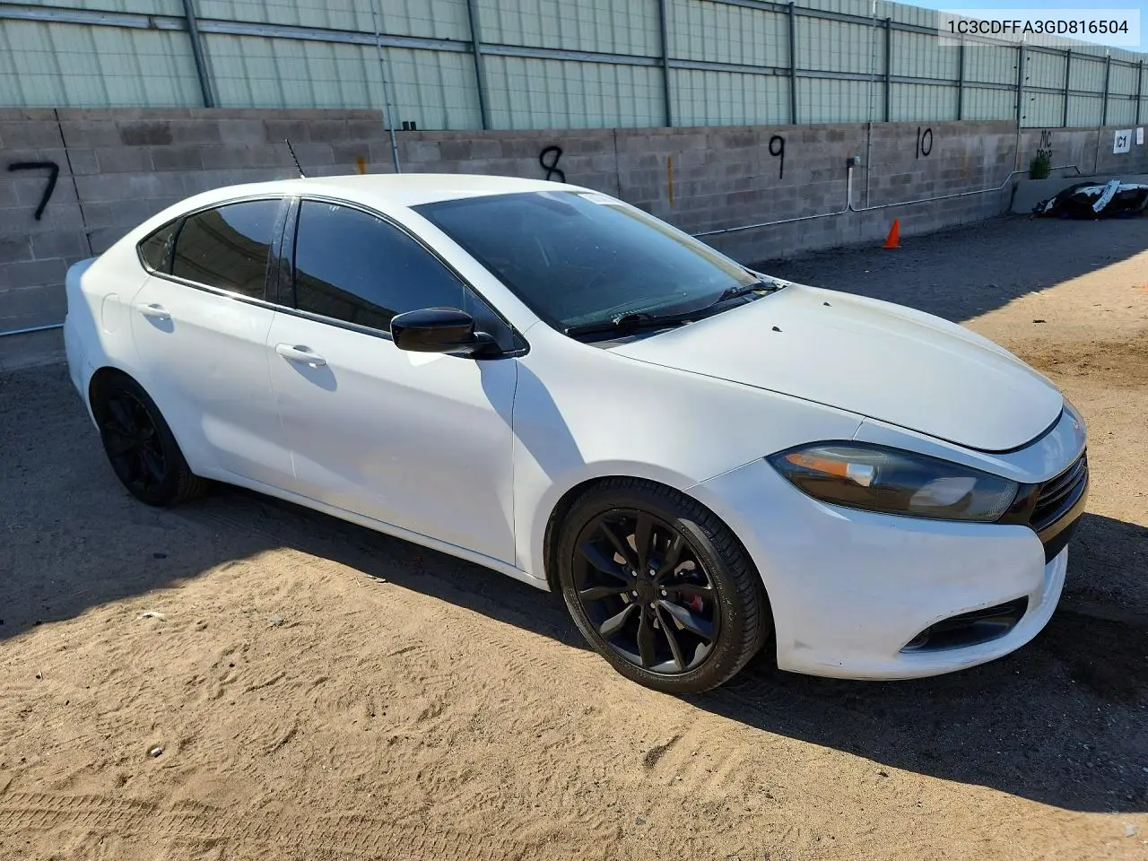 2016 Dodge Dart Sxt Sport VIN: 1C3CDFFA3GD816504 Lot: 58784936