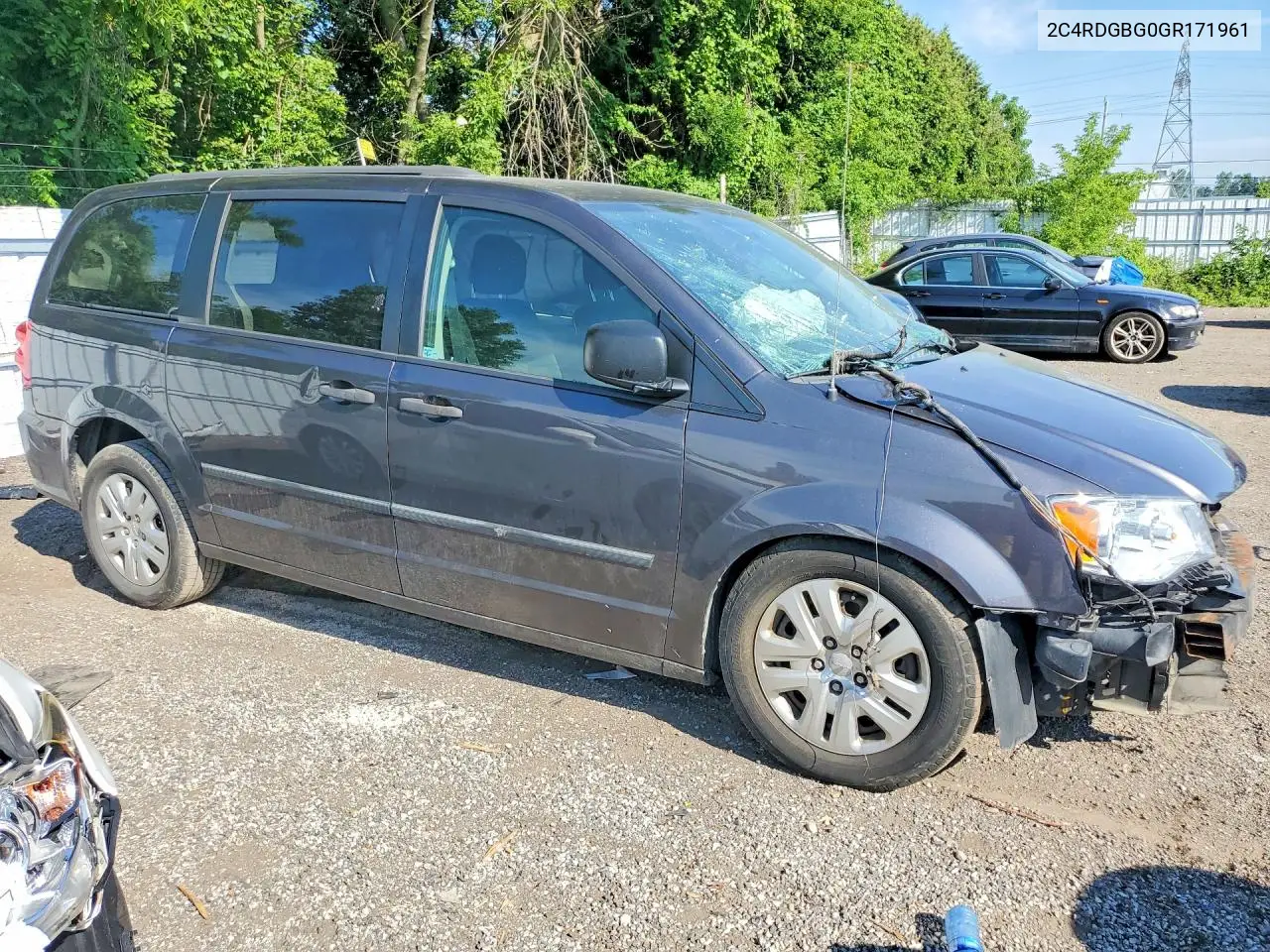 2016 Dodge Grand Caravan Se VIN: 2C4RDGBG0GR171961 Lot: 61030396