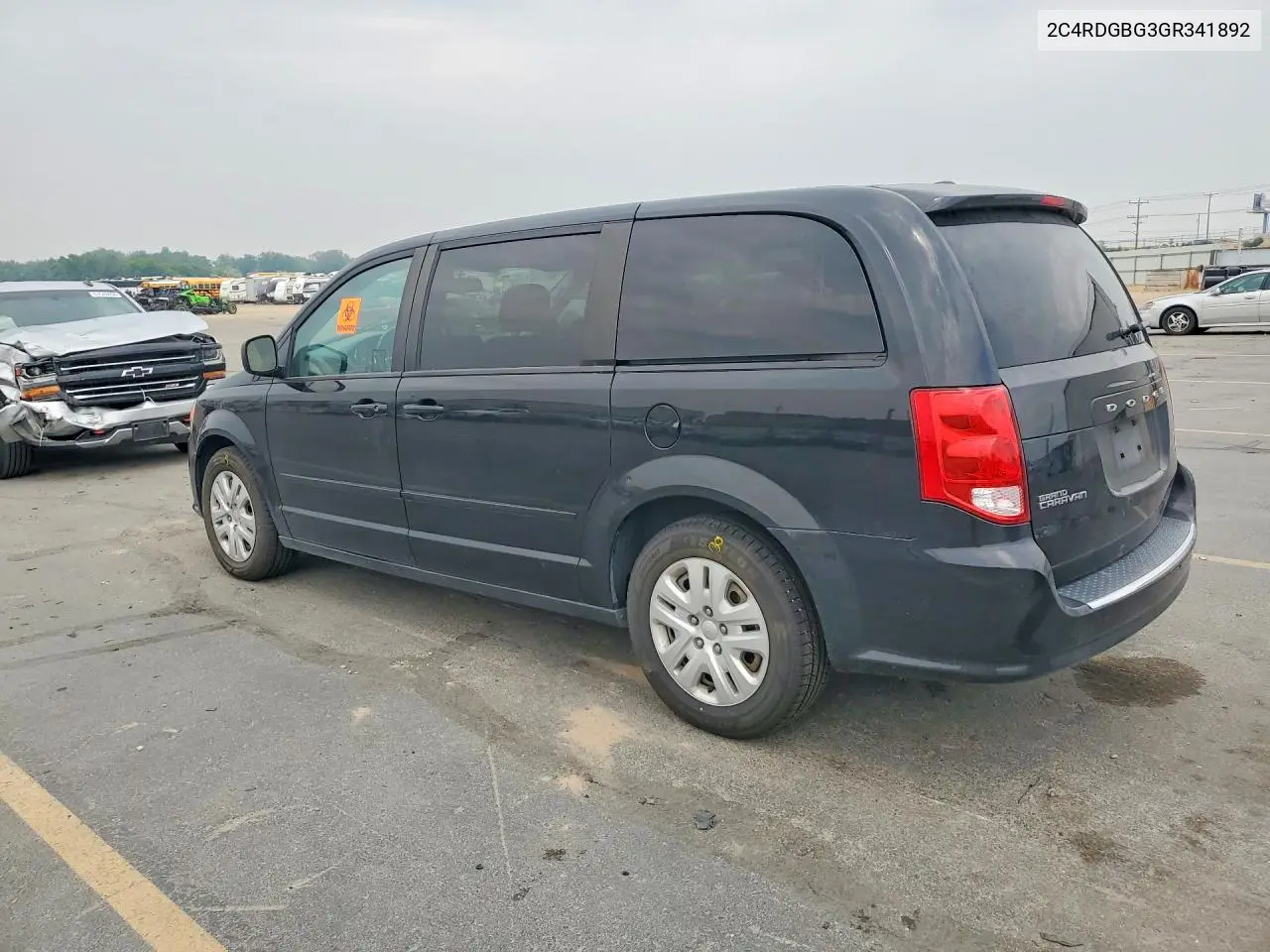 2016 Dodge Grand Caravan Se VIN: 2C4RDGBG3GR341892 Lot: 61941246