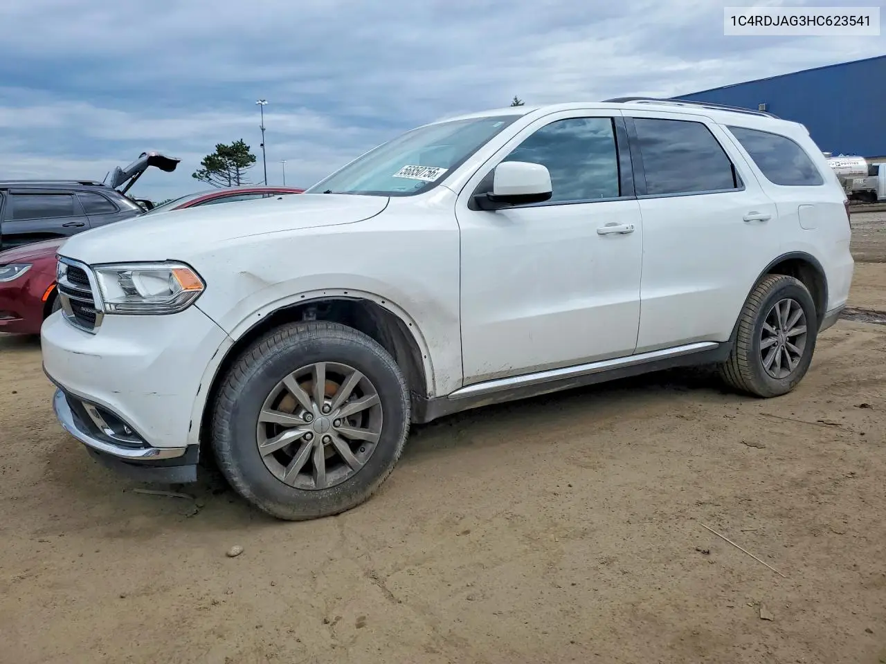 2017 Dodge Durango Sxt VIN: 1C4RDJAG3HC623541 Lot: 56850756
