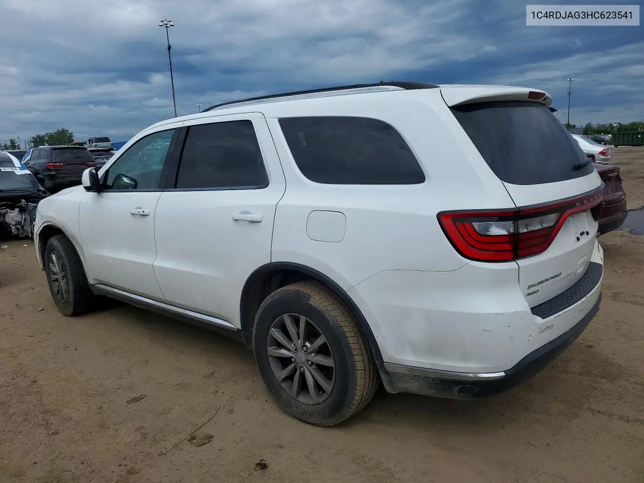 2017 Dodge Durango Sxt VIN: 1C4RDJAG3HC623541 Lot: 56850756