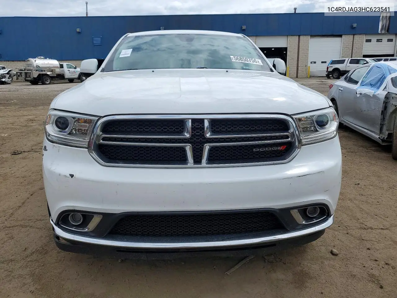 2017 Dodge Durango Sxt VIN: 1C4RDJAG3HC623541 Lot: 56850756