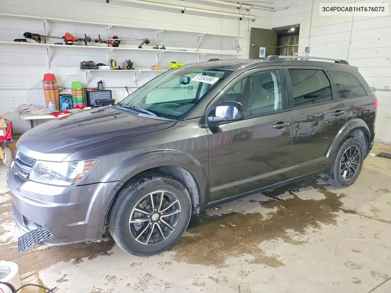 2017 Dodge Journey Se VIN: 3C4PDCAB1HT676072 Lot: 57584996