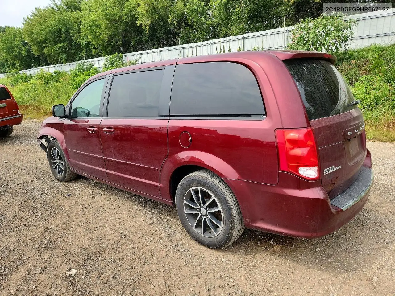2017 Dodge Grand Caravan Gt VIN: 2C4RDGEG9HR667127 Lot: 61411246