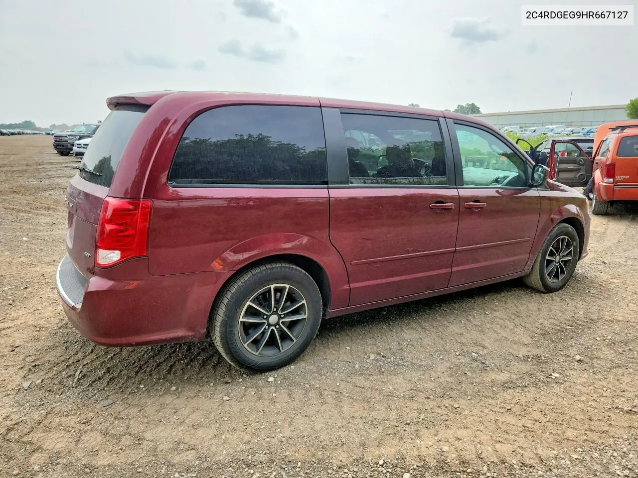 2017 Dodge Grand Caravan Gt VIN: 2C4RDGEG9HR667127 Lot: 61411246