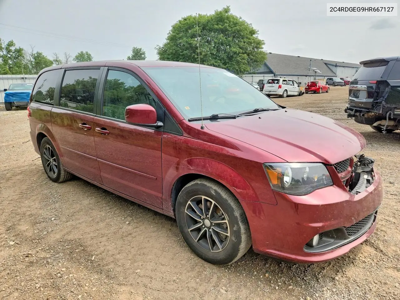 2017 Dodge Grand Caravan Gt VIN: 2C4RDGEG9HR667127 Lot: 61411246