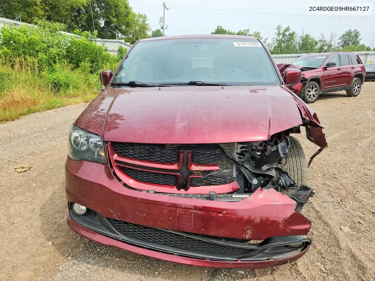 2017 Dodge Grand Caravan Gt VIN: 2C4RDGEG9HR667127 Lot: 61411246