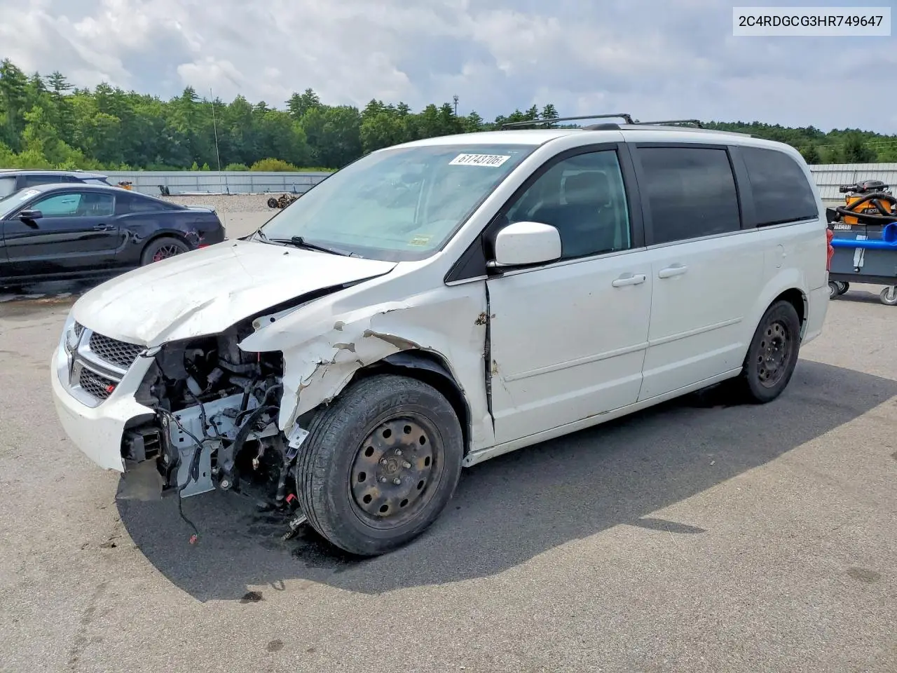 2017 Dodge Grand Caravan Sxt VIN: 2C4RDGCG3HR749647 Lot: 61743706