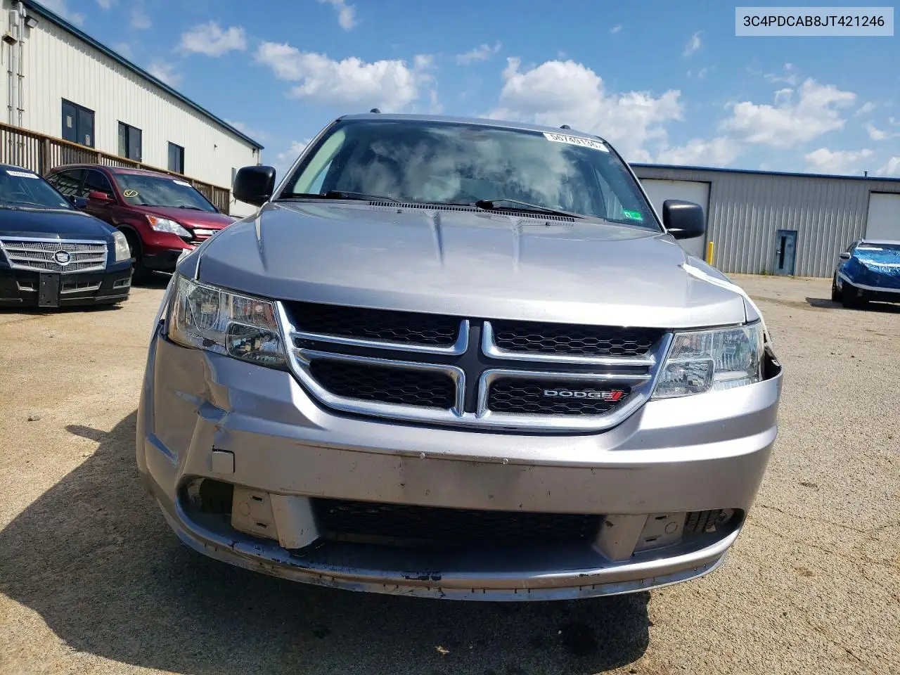 2018 Dodge Journey Se VIN: 3C4PDCAB8JT421246 Lot: 56749136