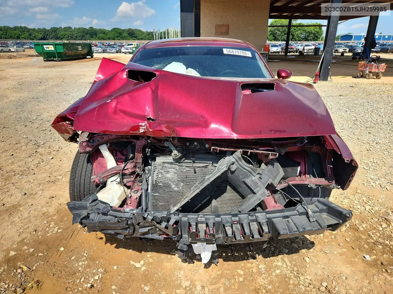 2018 Dodge Challenger R VIN: 2C3CDZBT5JH259985 Lot: 56879786