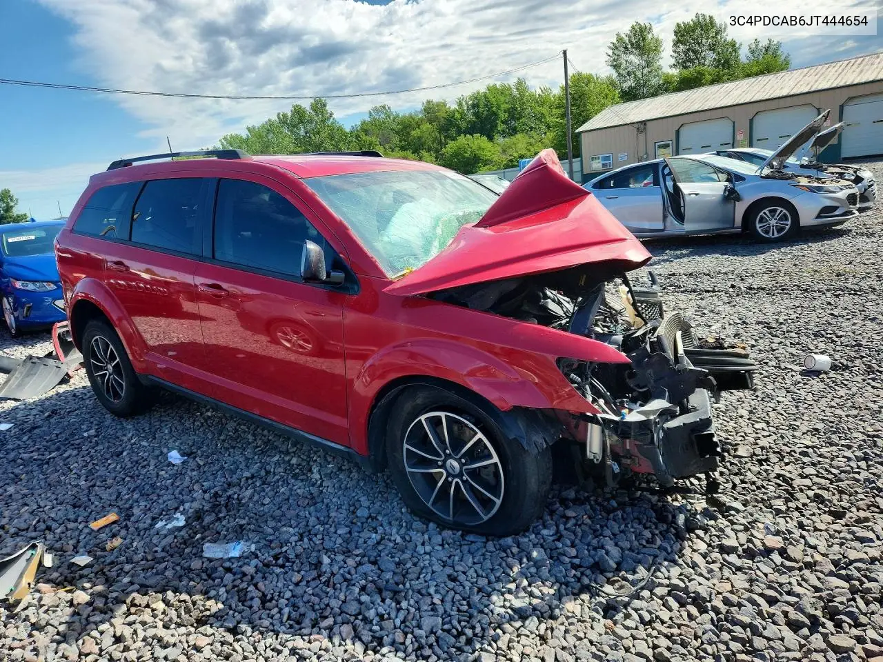 2018 Dodge Journey Se VIN: 3C4PDCAB6JT444654 Lot: 57429366