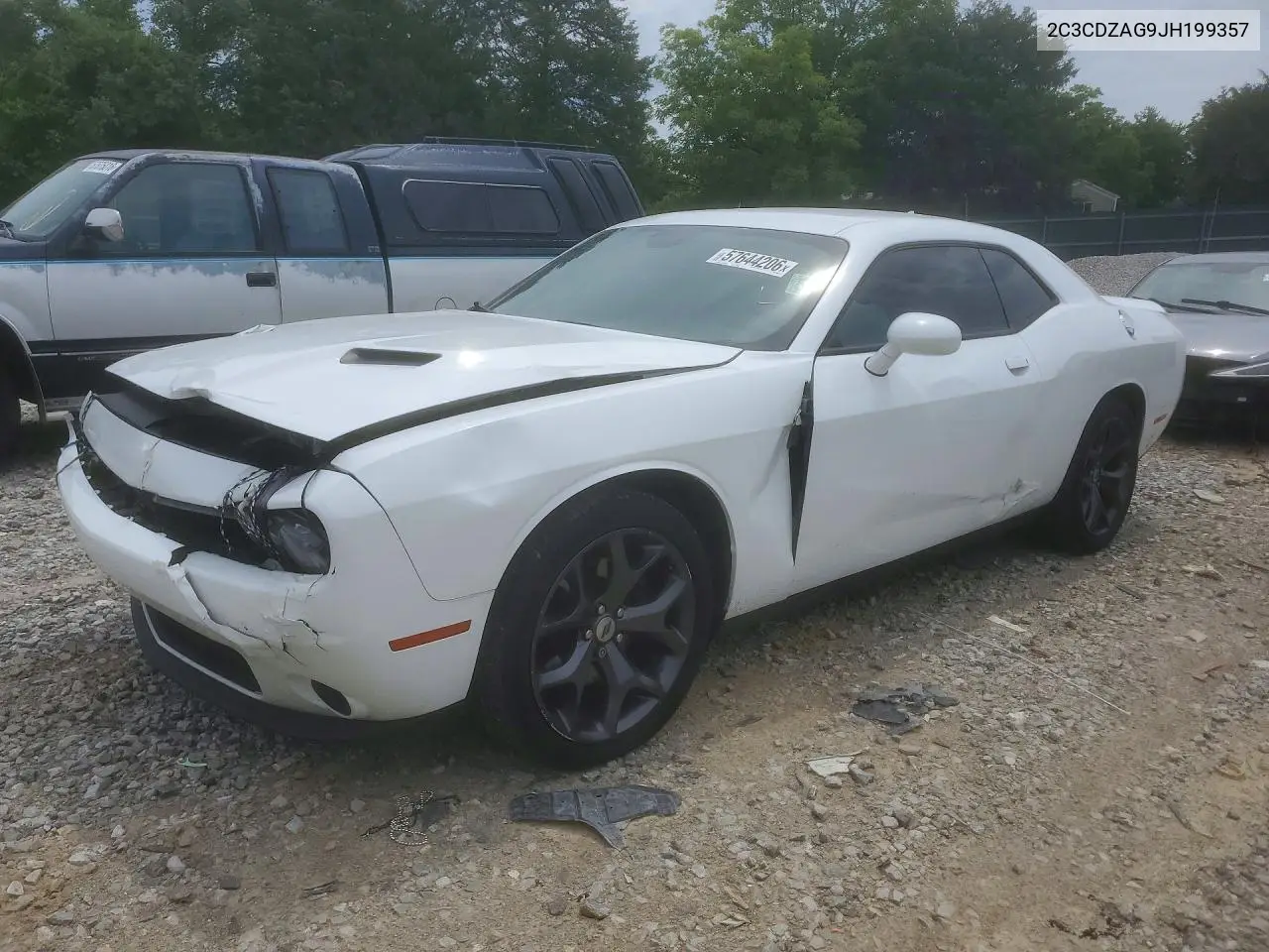 2018 Dodge Challenger Sxt VIN: 2C3CDZAG9JH199357 Lot: 57644206