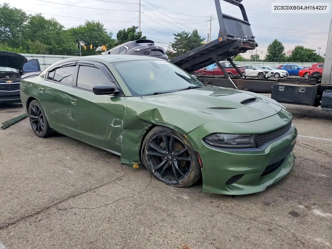 2018 Dodge Charger Sxt VIN: 2C3CDXBG4JH164227 Lot: 58530996