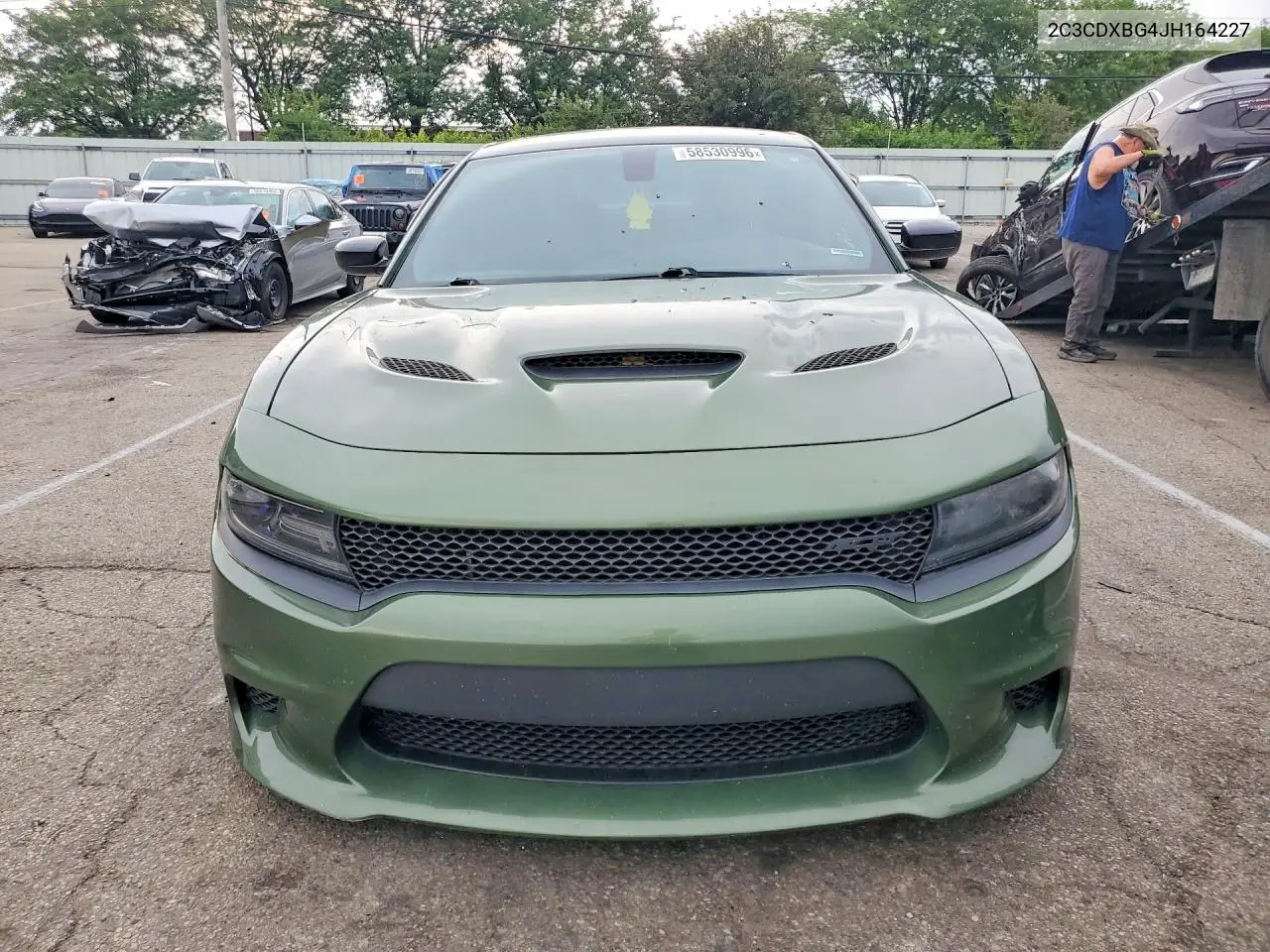 2018 Dodge Charger Sxt VIN: 2C3CDXBG4JH164227 Lot: 58530996