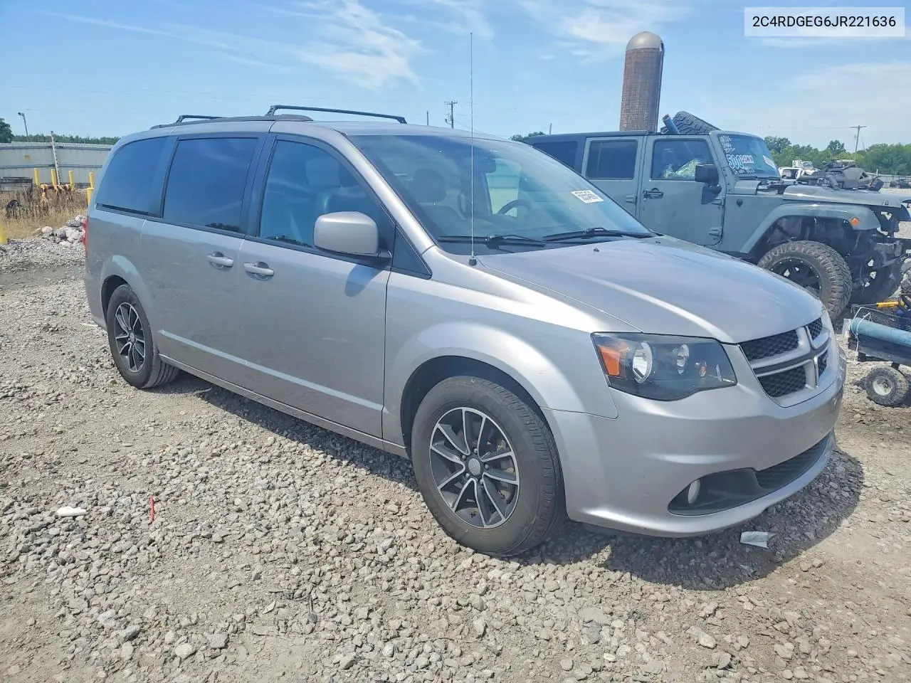 2018 Dodge Grand Caravan Gt VIN: 2C4RDGEG6JR221636 Lot: 58554566