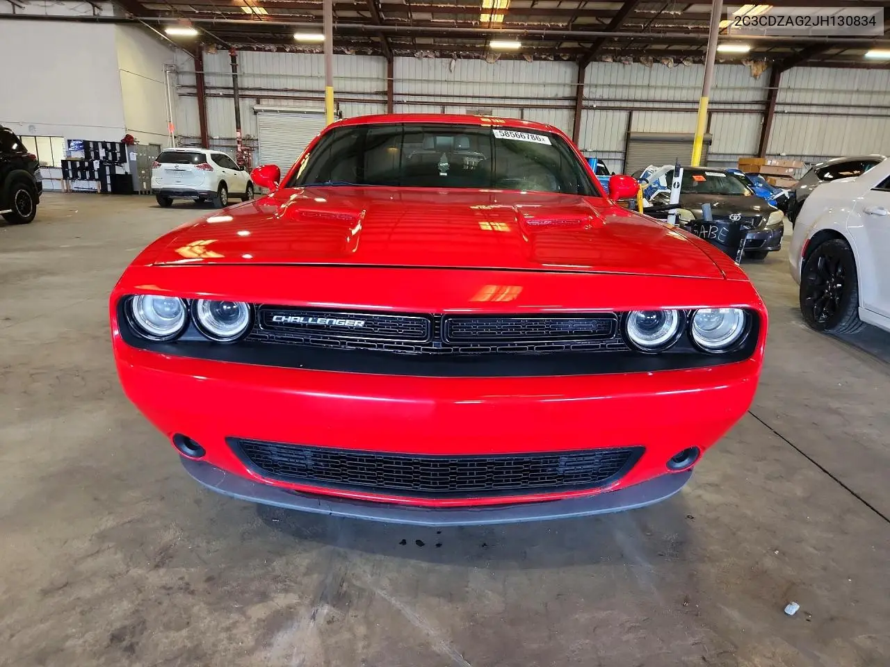 2018 Dodge Challenger Sxt VIN: 2C3CDZAG2JH130834 Lot: 58566786