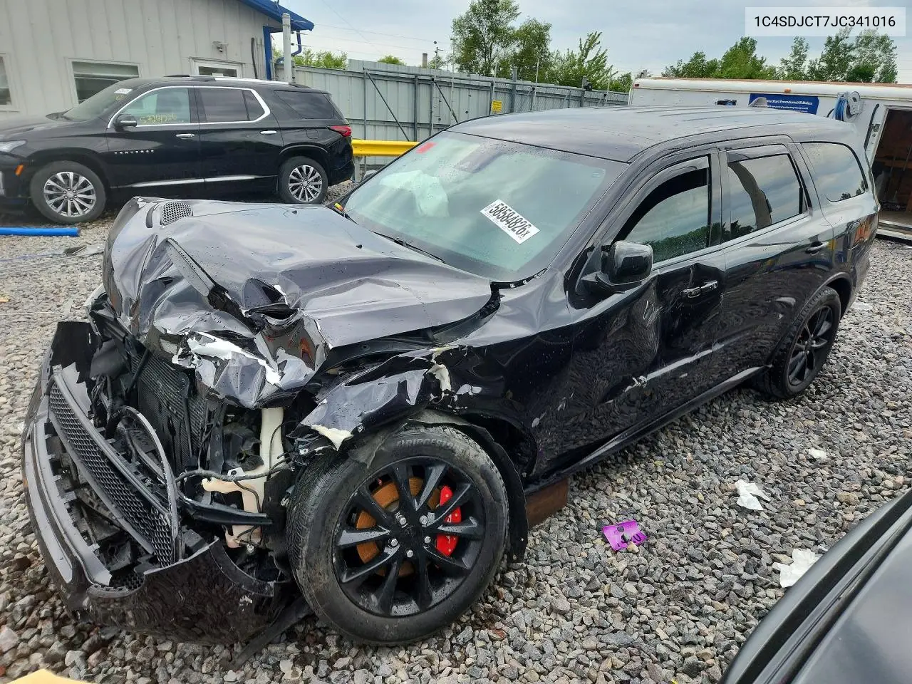 2018 Dodge Durango R/T VIN: 1C4SDJCT7JC341016 Lot: 58584826