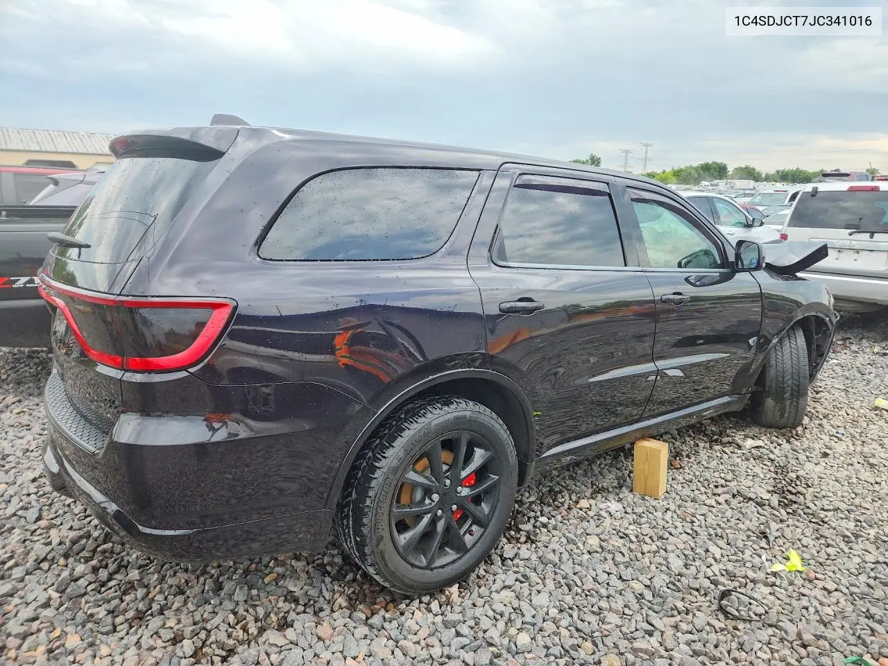 2018 Dodge Durango R/T VIN: 1C4SDJCT7JC341016 Lot: 58584826