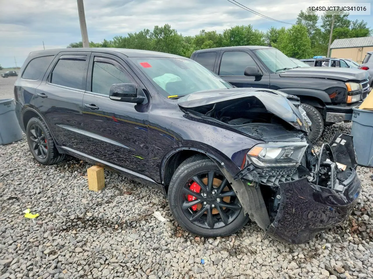 2018 Dodge Durango R/T VIN: 1C4SDJCT7JC341016 Lot: 58584826