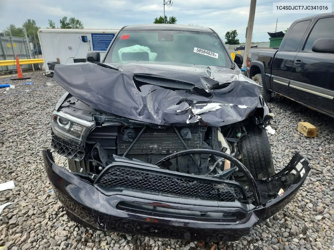 2018 Dodge Durango R/T VIN: 1C4SDJCT7JC341016 Lot: 58584826