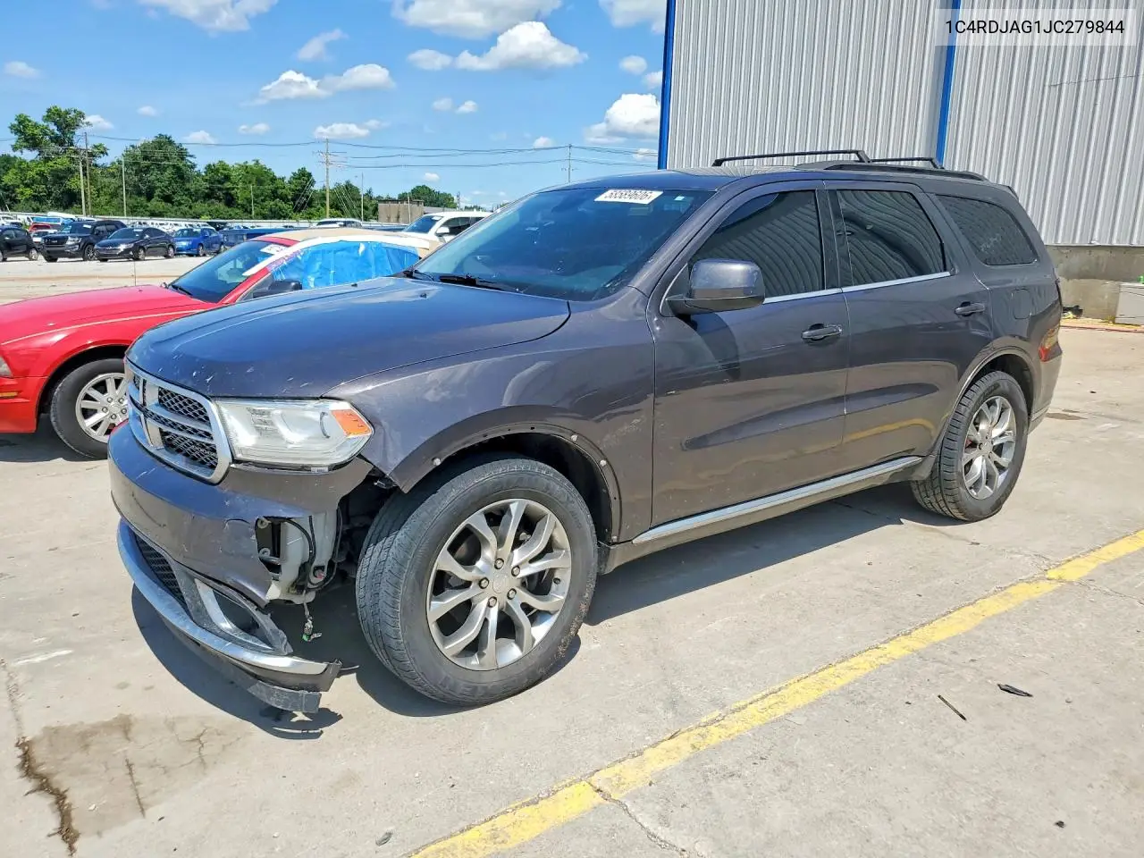 2018 Dodge Durango Sxt VIN: 1C4RDJAG1JC279844 Lot: 58589606