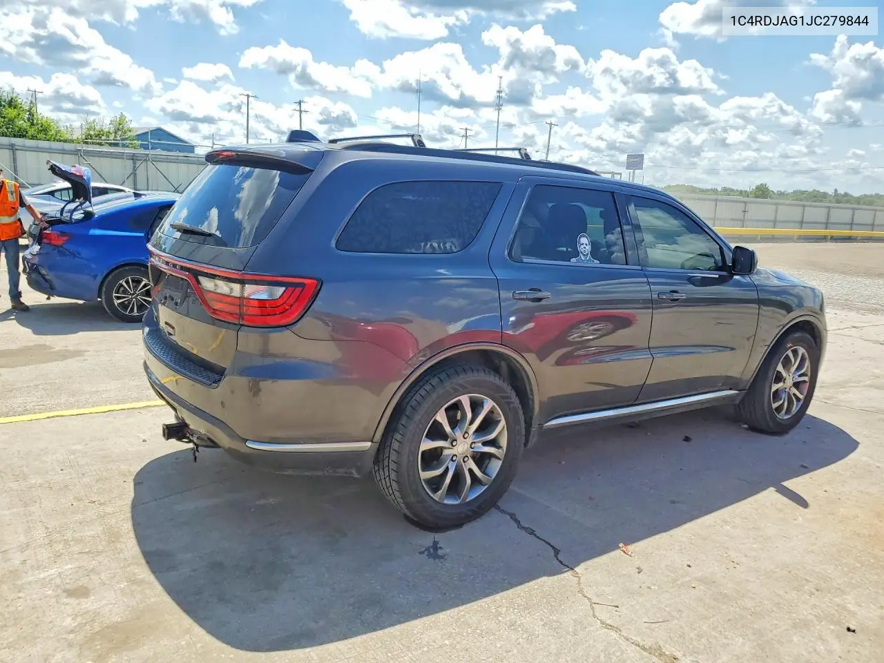 2018 Dodge Durango Sxt VIN: 1C4RDJAG1JC279844 Lot: 58589606