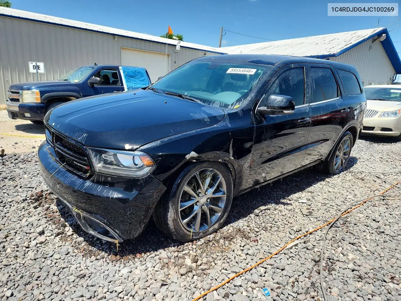 2018 Dodge Durango Gt VIN: 1C4RDJDG4JC100269 Lot: 59553846
