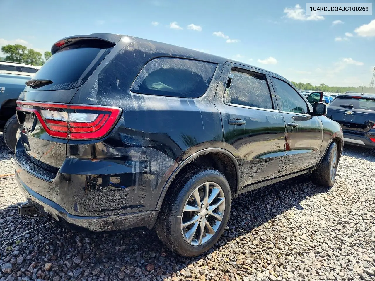 2018 Dodge Durango Gt VIN: 1C4RDJDG4JC100269 Lot: 59553846