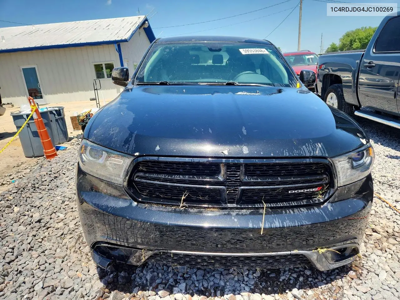 2018 Dodge Durango Gt VIN: 1C4RDJDG4JC100269 Lot: 59553846