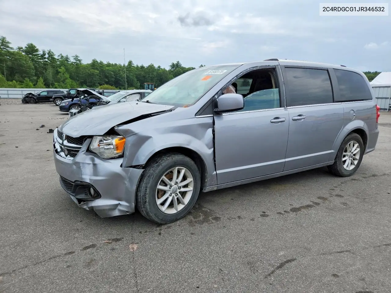 2018 Dodge Grand Caravan Sxt VIN: 2C4RDGCG1JR346532 Lot: 61550176
