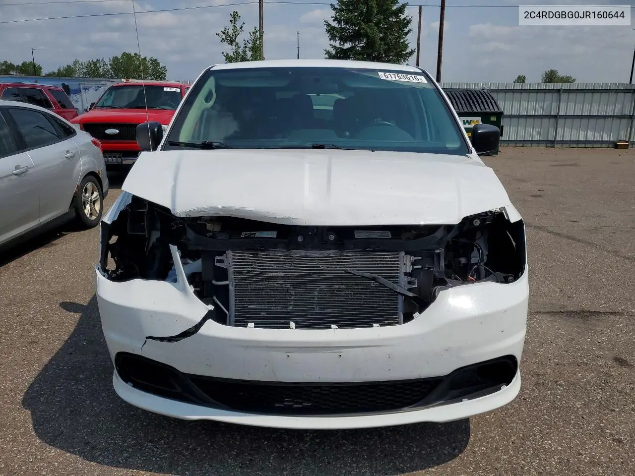 2018 Dodge Grand Caravan Se VIN: 2C4RDGBG0JR160644 Lot: 61763616