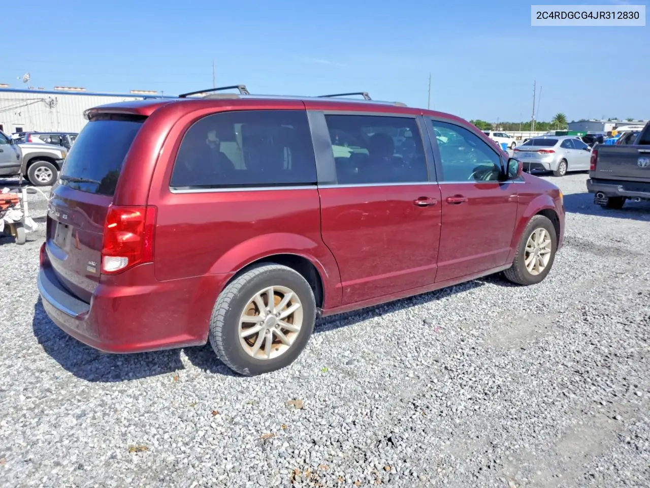 2018 Dodge Grand Caravan Sxt VIN: 2C4RDGCG4JR312830 Lot: 61978616