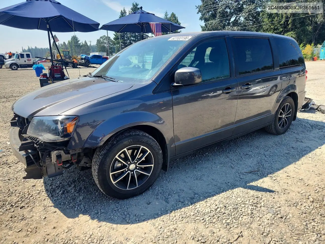 2018 Dodge Grand Caravan Sxt VIN: 2C4RDGCGXJR361661 Lot: 62103196