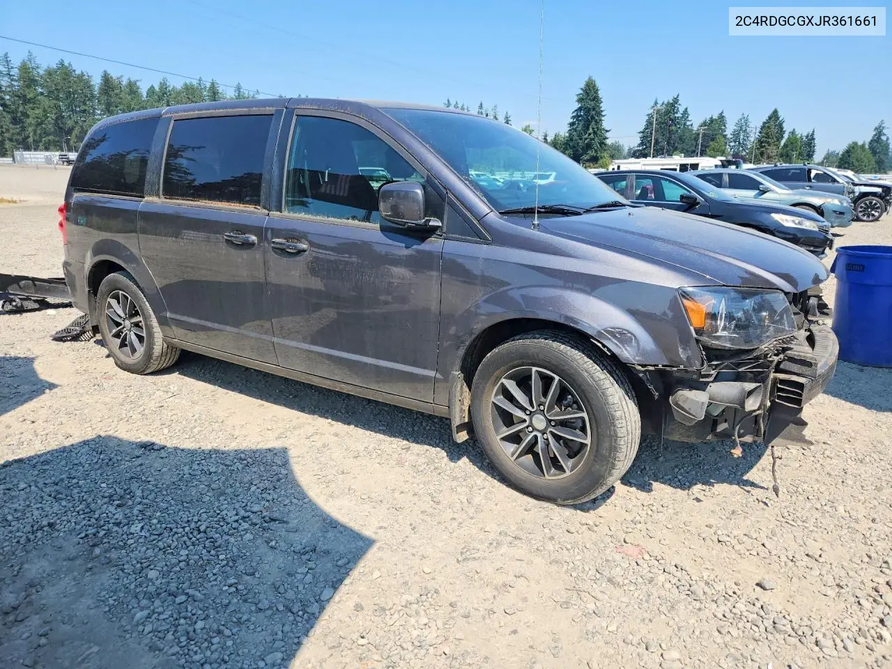 2018 Dodge Grand Caravan Sxt VIN: 2C4RDGCGXJR361661 Lot: 62103196