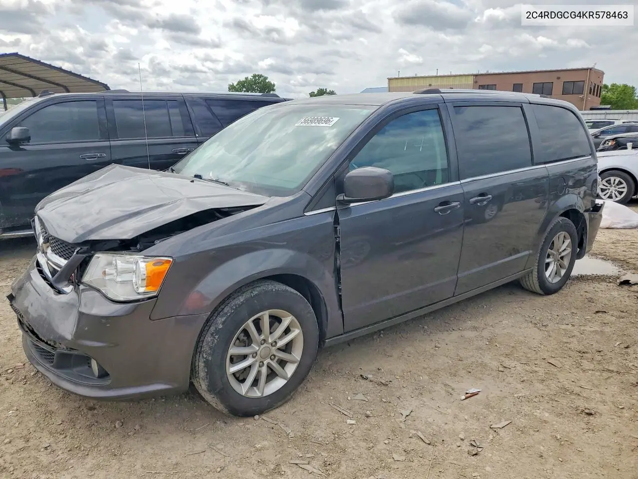 2019 Dodge Grand Caravan Sxt VIN: 2C4RDGCG4KR578463 Lot: 56989696