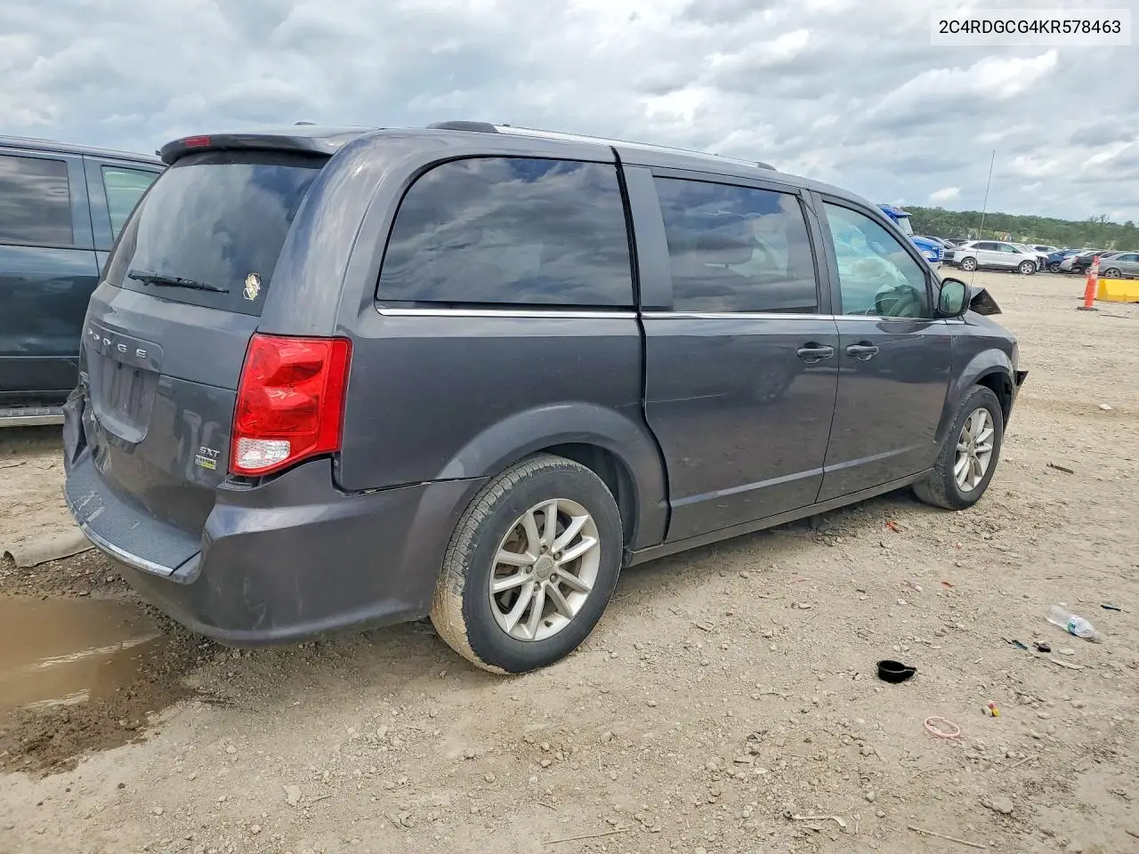 2019 Dodge Grand Caravan Sxt VIN: 2C4RDGCG4KR578463 Lot: 56989696