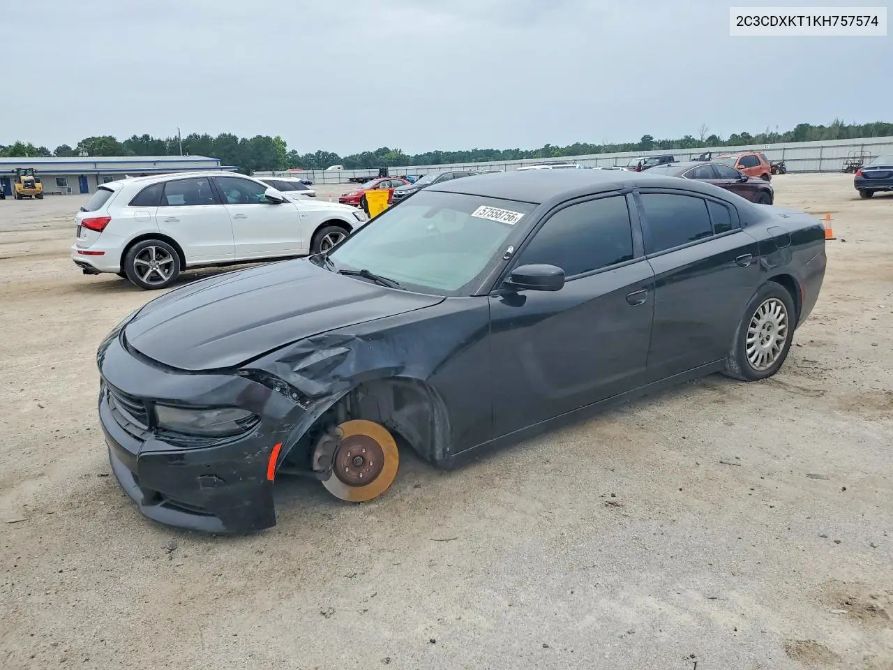 2019 Dodge Charger Police VIN: 2C3CDXKT1KH757574 Lot: 57558756